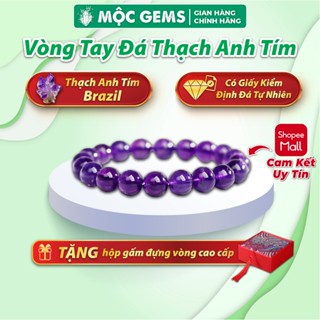 Vòng Tay Đá Thạch Anh Tím Mộc Gems Giúp Chiêu Tài Cải Vận Mang Lại Bình An & May Mắn