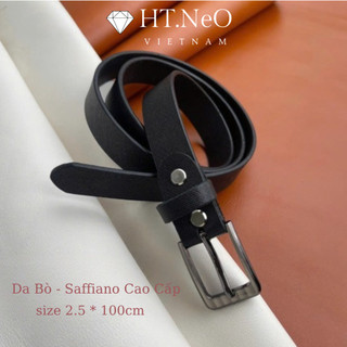 Dây Thắt Lưng Nữ Da Bò Saffiano Cao Cấp HT.NeO - DL08 ( BẢO HÀNH 2 NĂM )