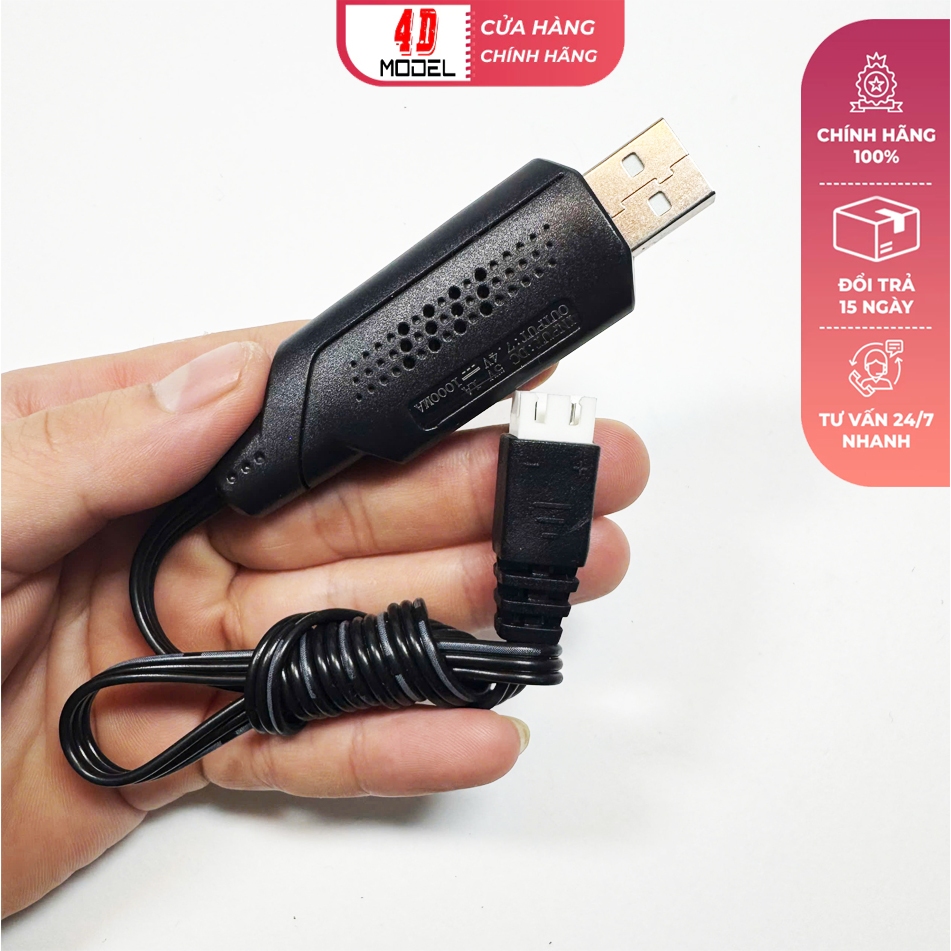 Dây sạc Pin đồ chơi điều khiển từ xa 7,4v 2s ,zy740 chất lượng cao Có đèn báo Có tự ngắt khi đầy pin