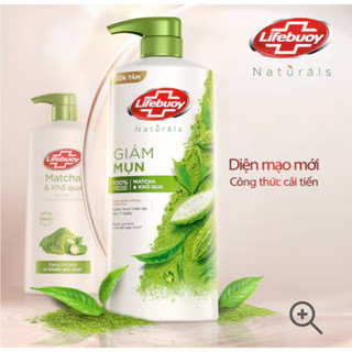  Sữa tắm Lifebuoy Giảm Mụn Lưng Trà Xanh & Khổ Qua - Chai 800g Sạch Khuẩn Giảm Mụn Hiệu Quả 