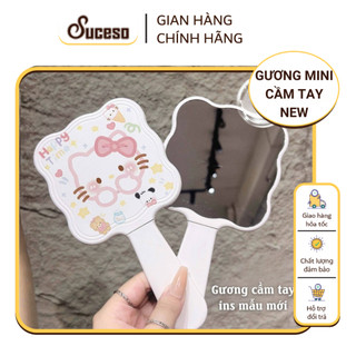  Gương Cầm Tay Kitty Kèm Lược Xinh Xắn Tiện Lợi – Gương Mini Trang Điểm Bỏ Túi Cho Nữ Teen SUCESO 