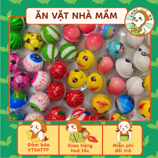  Kẹo Dẻo Có Nhân Hình Con Mắt  Dưa Hấu  Dâu   Vịt  Đào  Gấu trúc ... Kẹo nhân chảy dễ thương Ăn Vặt Nhà Mầm. 