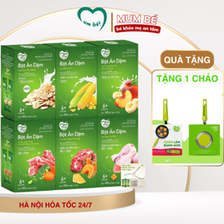  COMBO 3 Bột ăn dặm Mămmy đổi vị cho bé bột thịt bò và gà hầm cháo sườn heo sữa bắp non,trái cây và yến mạch cho bé 6th 