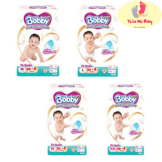  Bỉm Quần Bobby Premium Soft Chính Hãng đủ size M64 L60  XL56 XXL52 