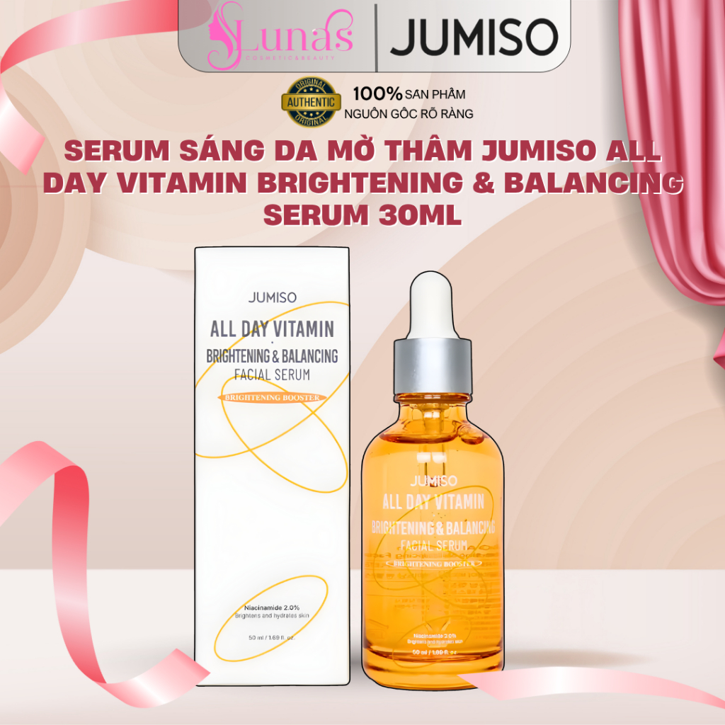 Serum Sáng Da Mờ Thâm Jumiso All Day Vitamin Brightening & Balancing Serum 30ml