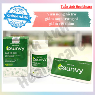Viên Uống Esunvy Hỗ Trợ Giảm Bã Nhờn, Hỗ Trợ Giảm Mụn (Hộp 30 Viên) Tín Phong
