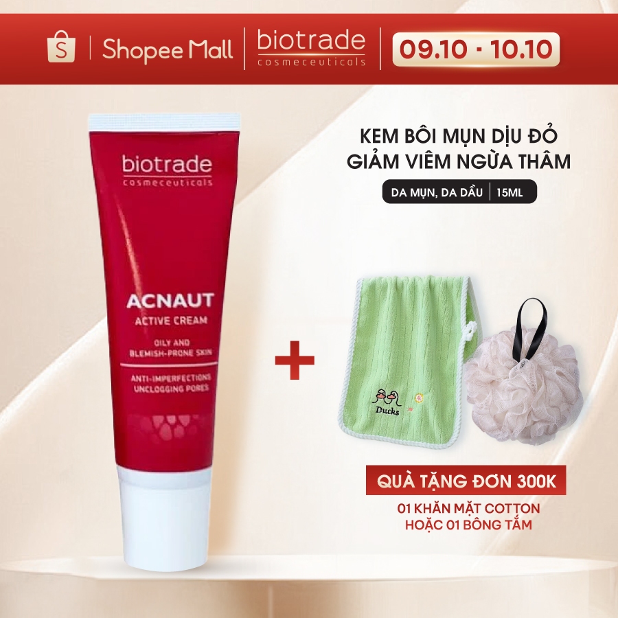 Kem chấm Mụn Biotrade Acnaut Active Cream giảm đỏ, mờ thâm Biotrade