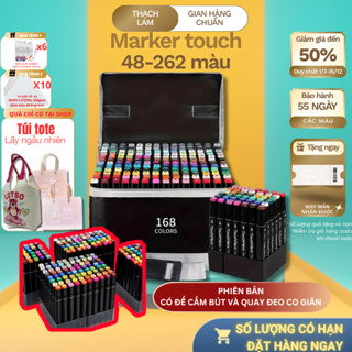 Giao Hỏa Tốc – Bút Marker Touch 48-168 Màu Kèm Túi Vải, Vẽ Tranh, Tô Màu, Họa Cụ, Quà Tặng Cao Cấp