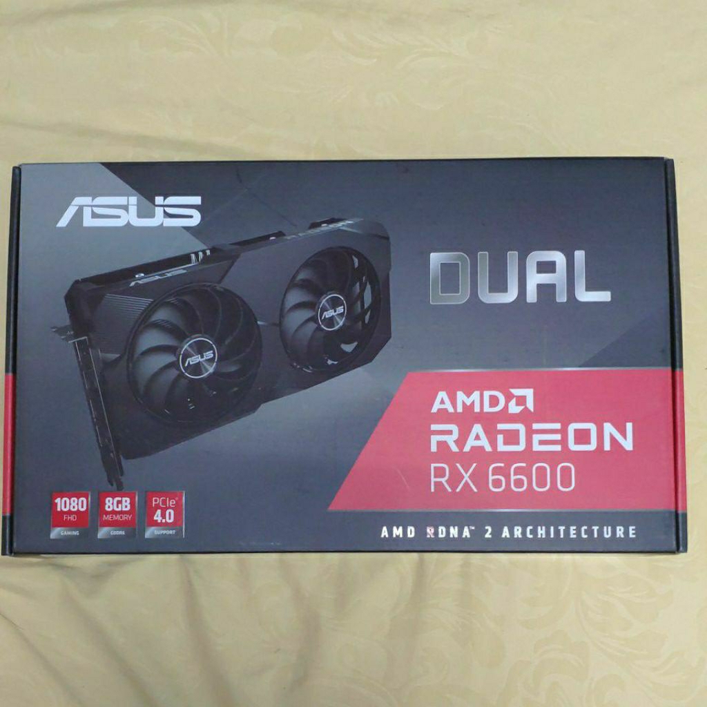 Card màn hình Vga ASUS DUAL AMD RX 6600 8GB