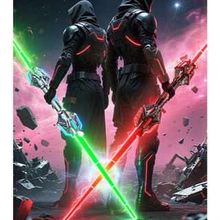  Đồ chơi kiếm ánh sáng ĐẢO CHIỀU ,kiếm lazer 2 đầu nhựa phát sáng kiếm ánh sáng có đèn lightsaber,kiếm cosplay quà tặng 