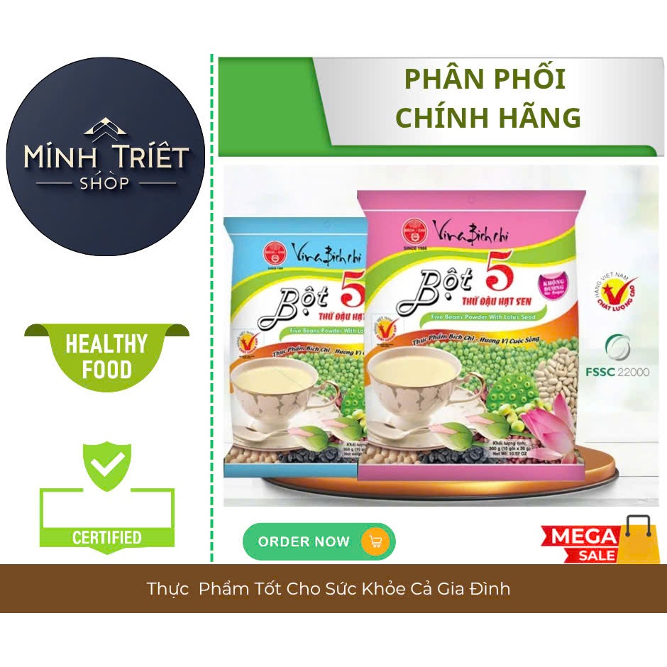 Bột 5 Thứ Đậu Hạt Sen BÍCH CHI 300g Các Loại