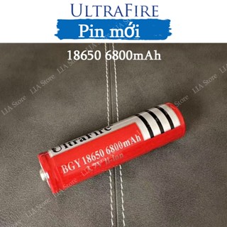 Pin 18650 UltraFire Đỏ 6800mAh - Pin 3.7V Sạc Lại - Cho Đèn Pin, Quạt, Đồ Chơi