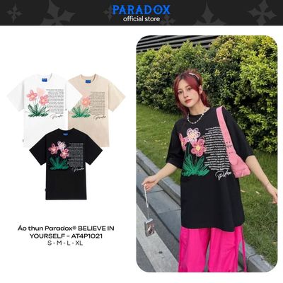 Áo thun BELIEVE IN YOURSELF Cotton PARADOX AT4P1021