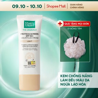 Kem Chống Nắng Làm Đều Màu Da - MartiDerm The Originals Proteos Screen SPF50+ Color Fluid Cream