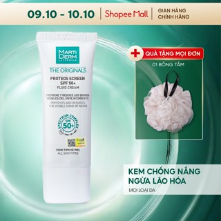 Kem chống nắng MartiDerm ngừa nám, chống lão hóa The Originals Proteos Screen SPF50+ Fluid Cream MartiDerm 40ml