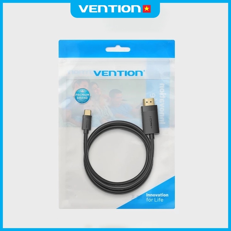Cáp Chuyển Đổi Type C sang HDMI Vention 4K 60Hz Chuyển Đổi Tương Thích Giữa Điện Thoại Máy Tính TV | BigBuy360 - bigbuy360.vn