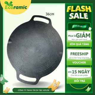 Chảo Đá Nướng Vân Đá Chống Dính Đáy Từ Ecoramic 36cm Cao Cấp Chính Hãng EGP-36IH