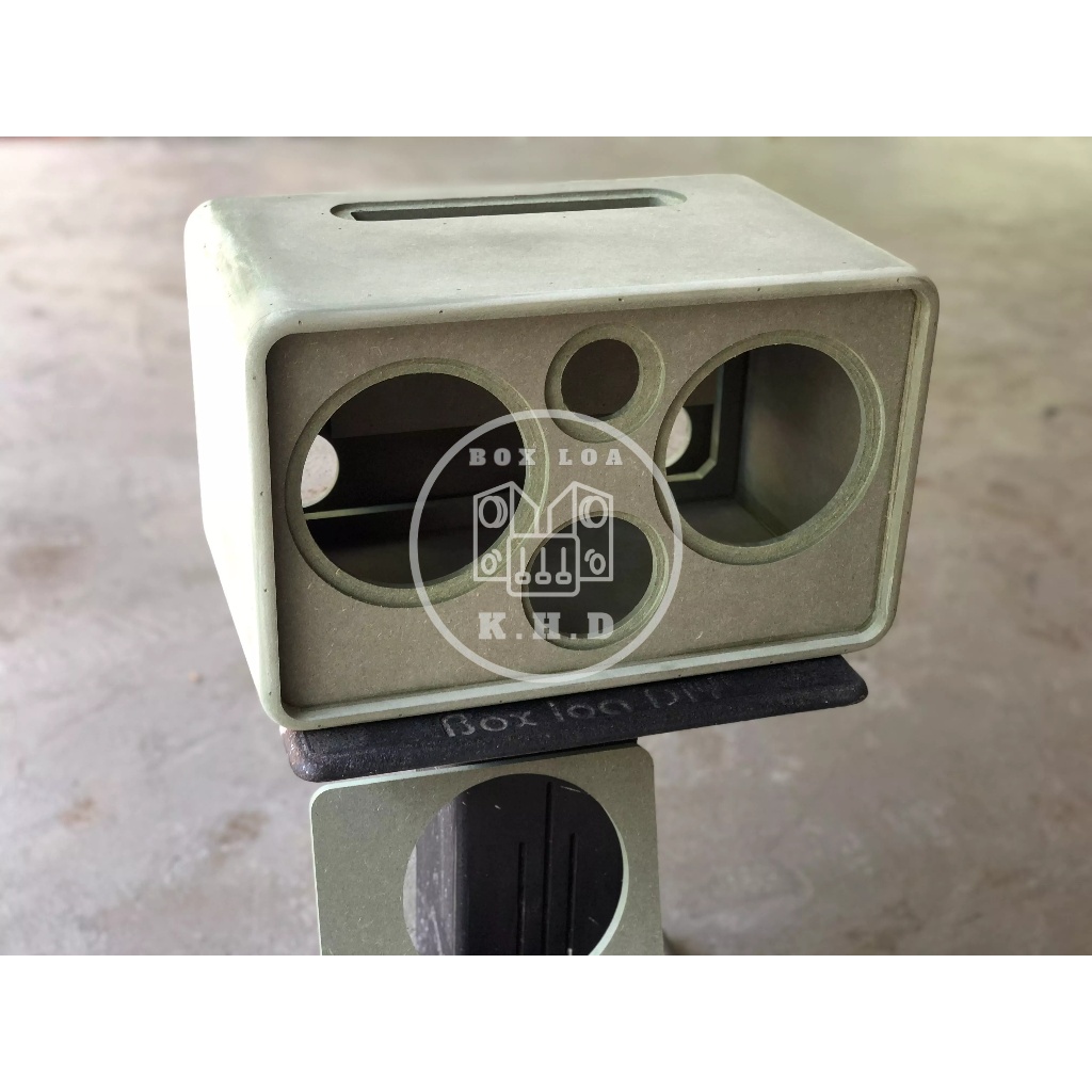 Vỏ thùng thô bass đôi 16 cạnh bo tròn - Mạch K10-K18