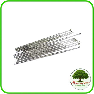 Set 2 móc tai inox,dụng cụ lấy ráy tai an toàn bền đẹp tiện lợi