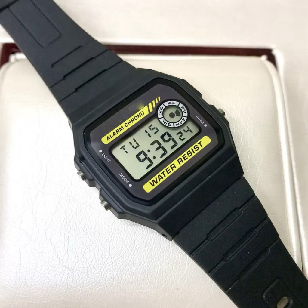Đồng hồ điện tử nam F94/F91 -WA Dây cao su standard , chống nước, siêu