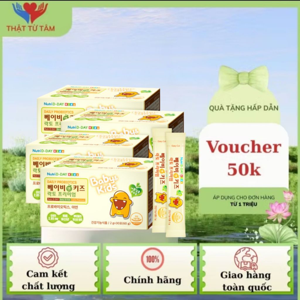 Nutri D-Day BABY & KIDS Lacto Premium men vi sinh trẻ em
