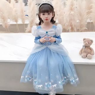 Váy công chúa lọ lem, đầm elsa hóa trang cho bé gái