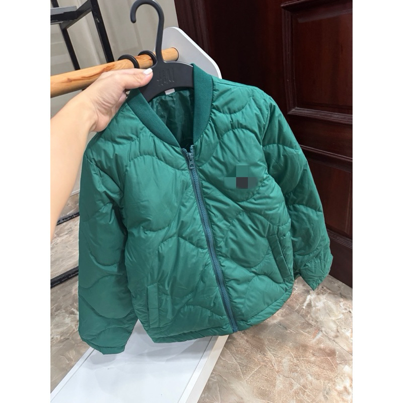 Áo Bomber Bé Trai Lông Vũ Xanh Lá(không tag size)
