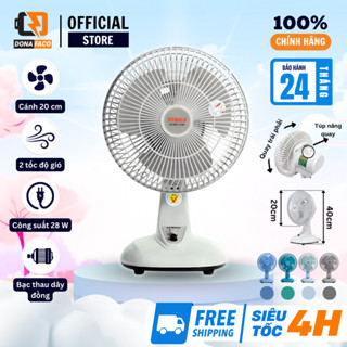 Quạt bàn mini Senko B102, quạt nhỏ để bàn học và bàn làm việc cắm điện công suất 28w 2 cấp gió mạnh