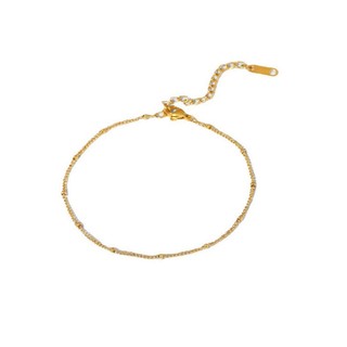 Lắc Chân Titan Nữ Mạ Vàng Cao Cấp – Chống Gỉ, Không Đen, Thiết Kế Đơn Giản Thanh Lịch TT 2898