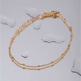 Lắc Chân Titan Nữ Mạ Vàng Cao Cấp – Chống Gỉ, Không Đen, Thiết Kế Đơn Giản Thanh Lịch TT 2898