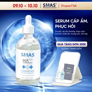 Serum cấp nước SMAS HA Plus Hyaluronic Acid Premium Ampoule - Serum Smas 100ml