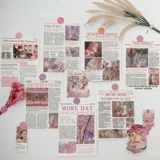  Set 20 Tờ Giấy Báo Dán Tường Giấy Decor Trang Trí Tặng Kèm Sticker Mix 15-20 Mẫu 