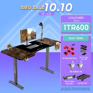 Bàn Thông Minh Tăng Giảm Chiều Cao iCockpit 1675 với mặt bàn vát cong