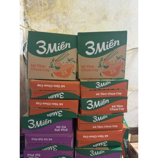  Mì tôm 3 Miền gói 65g thùng 30 gói 