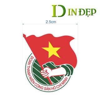 Logo Đoàn Thanh Niên CS HCM Ủi Nhiệt – Dán Áo Học Sinh, Dễ Ủi, Bền Màu