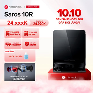 [Tặng nước lau] Roborock Saros 10R | Saros 10 robot hút bụi lau nhà | Giặt sấy nóng giẻ | Bảo hành 2 năm