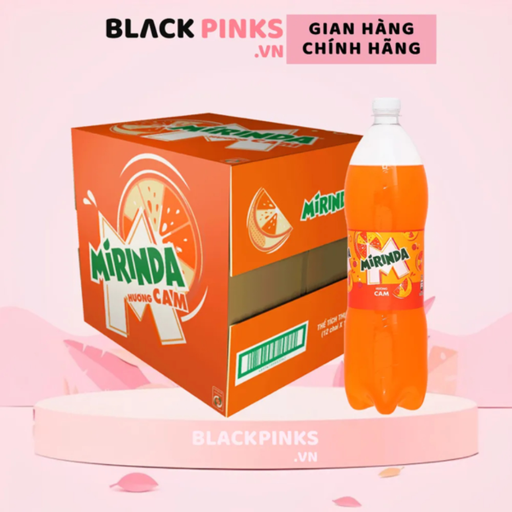 Thùng 12 chai nước ngọt Mirinda cam 1.5L (HT)