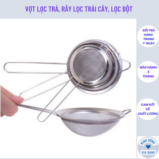  Vợt lọc trà rây lọc trái cây lọc bột lọc thức ăn bằng inox size 12cm cao cấp 