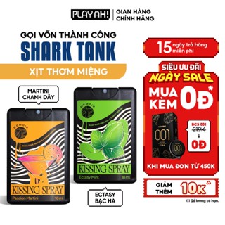 Xịt Thơm Miệng Kissing Spray PlayAh! Memoir Hương Ectasy Mint Sảng Khoái / Passion Martini Quyến Rũ 18ml