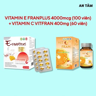 Viên Uống Vitamin E 4000mcg (Hộp 100 Viên) Dạng Vỉ + Tặng Kèm 1 Hộp Vitamin C (Hộp 60 Viên)