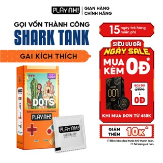 Bao Cao Su PlayAh Extra Dots Thêm Gai Hộp 3/10 52mm