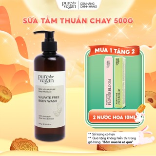 [MUA 1 TẶNG 2] Sữa Tắm Thuần Chay Pure Vegan Hương Thơm Thảo Mộc Làm Sáng Da Cấp Ẩm Dưỡng Da (500ml)