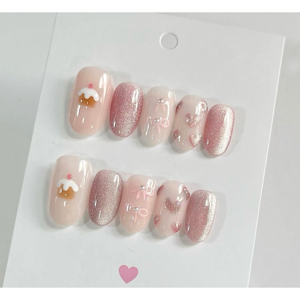 B332 Nailbox sơn thạch mắt mèo vẽ cake form na vừa bear nailbox