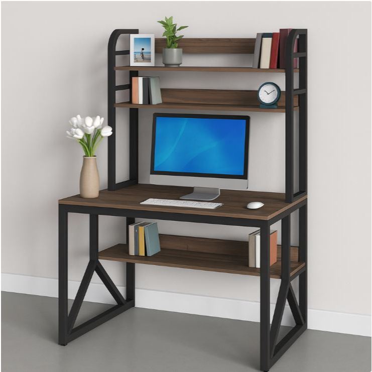 [HUONG GIANG FURNITURE] Bàn Làm Việc Có Kệ Sách BKS Chân Sắt Mặt Gỗ MDF – Hiện Đại, Đa Năng, Tiện Lợi | BigBuy360 - bigbuy360.vn