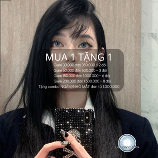 MUA 1 TẶNG 1 - Kính áp tròng OL BLUE Lens 3 tháng - Giãn nhẹ