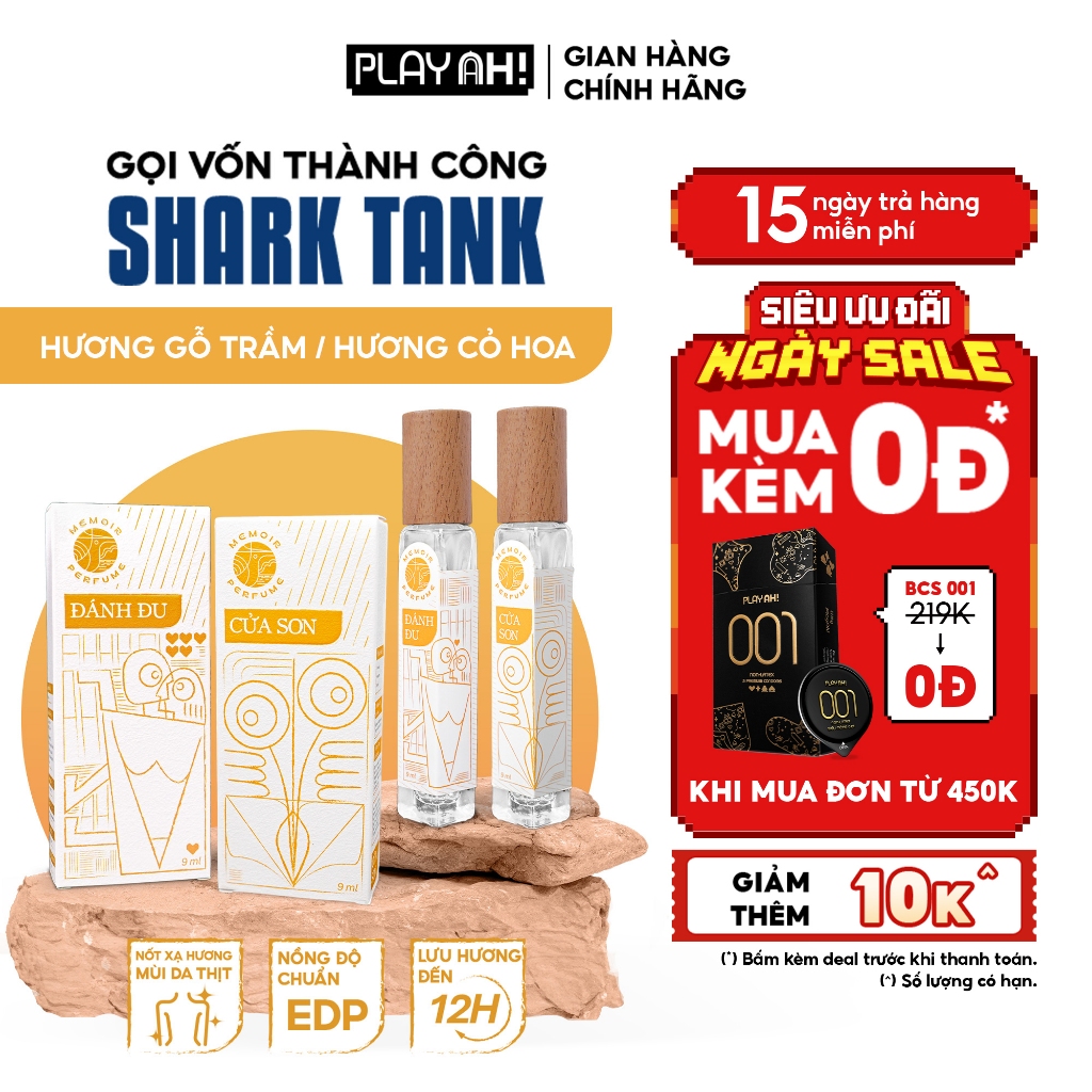 Nước Hoa PlayAh! Memoir Eau De Parfum - Hương Đánh Đu/Cửa Son 9ml