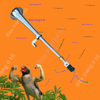 Còi chim 45cm full bộ âm thanh cải tiến 12v 24v còi hơi còi chim xe tải còi hơi xe ô tô chim chế siêu to