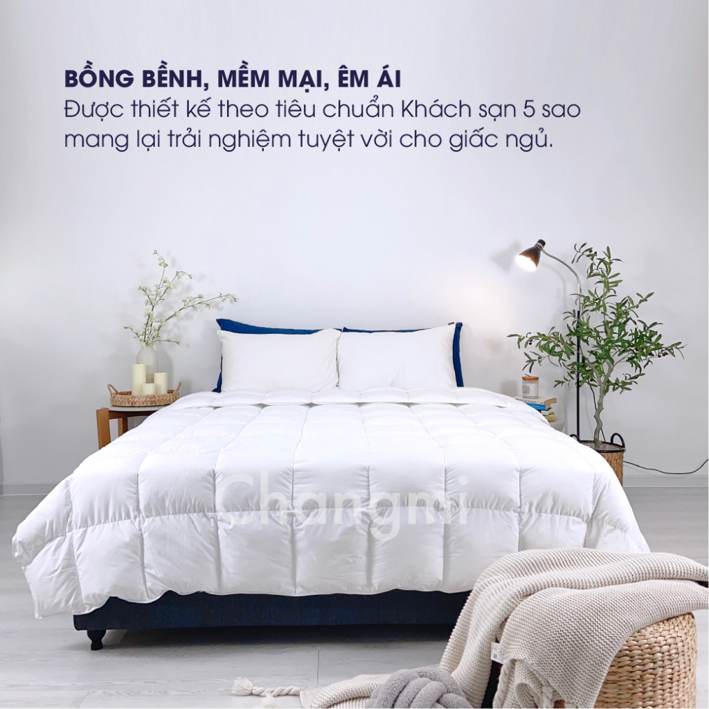 Ruột chăn lông vũ Microfiber Cao Cấp Changmi cực êm, giữ nhiệt tốt. Tiêu chuẩn khách sạn 5 sao | BigBuy360 - bigbuy360.vn