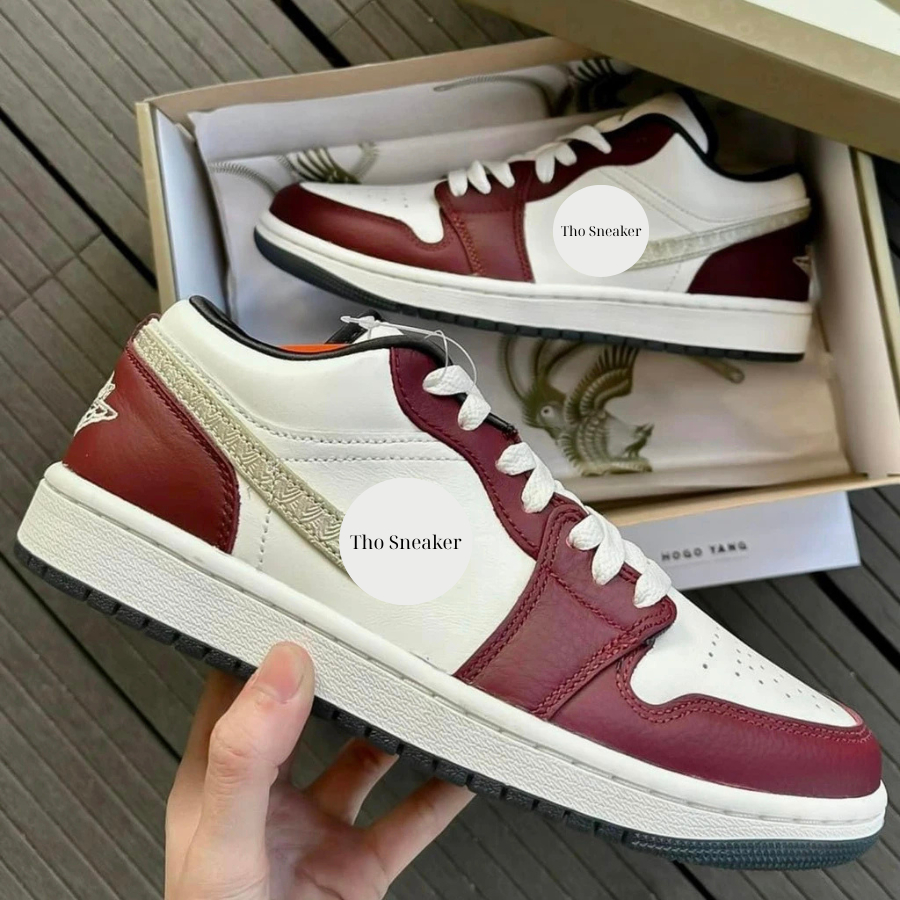 Giày JD1 Low Nam Nữ, Giày JD1 Đỏ Rồng Nam Nữ hàng Cao Cấp Full Box Bill