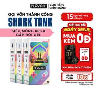 Combo 2 hộp/3 hộp Bao Cao Su PlayAh Rainbow Gel 003 Hộp 10 Size 52mm siêu mỏng, nhiều gel